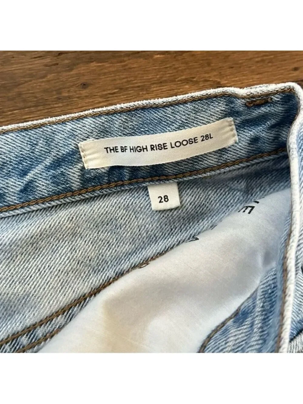 Denim Forum by Aritzia jeans-The Boyfriend High Rise Loose size 28-Retail $110 - Picture 8 of 12